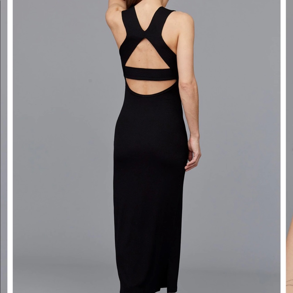 LNA ribbed singer dress
